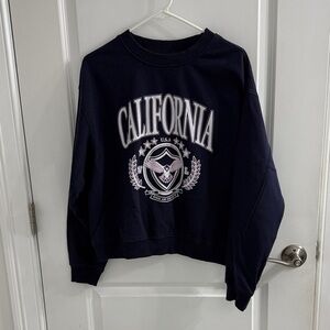 H&M Dark Blue California Sweatshirt